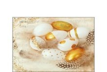 Ambiente Servetten 25x25cm Golden Eggs