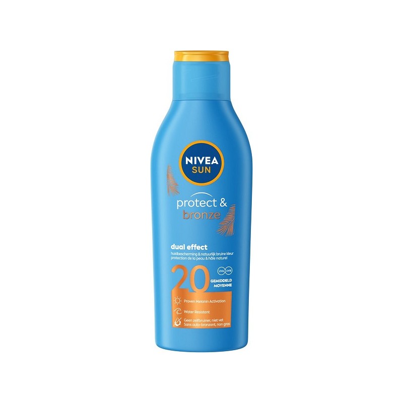 Nivea Sun Protect & Bronze Facteur 20 Crème Solaire 200 ml