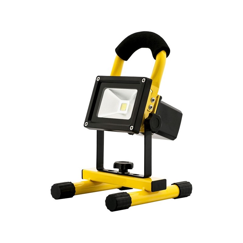 Avide LED Lampe de chantier portable rechargeable Projecteur 120° NW 4000K 10W ABRFLNW-10W 550lm