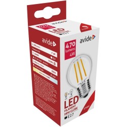 Avide LED Filament Mini Globe 4W E27 360° blanc chaud 2700K (470 lumen)ABLFMG27WW-4W
