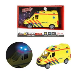 Toi Toys Cars&Trucks Ambulance 15x8cm friction avec lumière et son NL