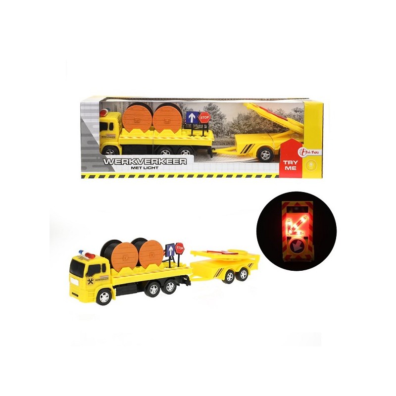 Toi Toys Constructievrachtwagen met licht