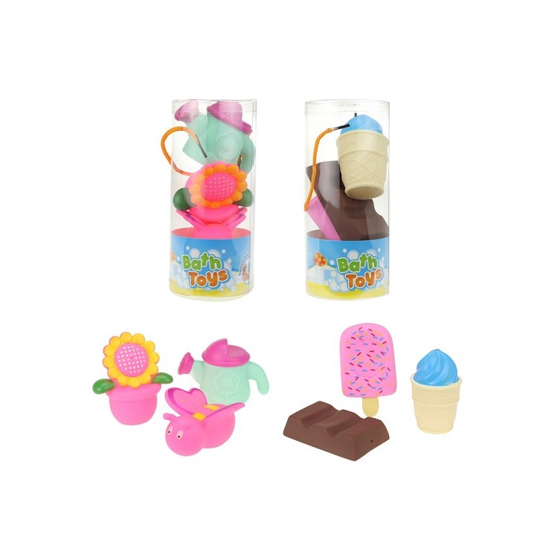 Toi Toys BATH TOYS Waterspuiter-badspeeltjes 3 stuks in koker
