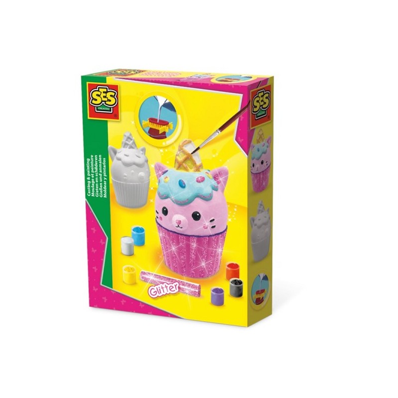 Ses Gieten en schilderen - Cupcake kat
