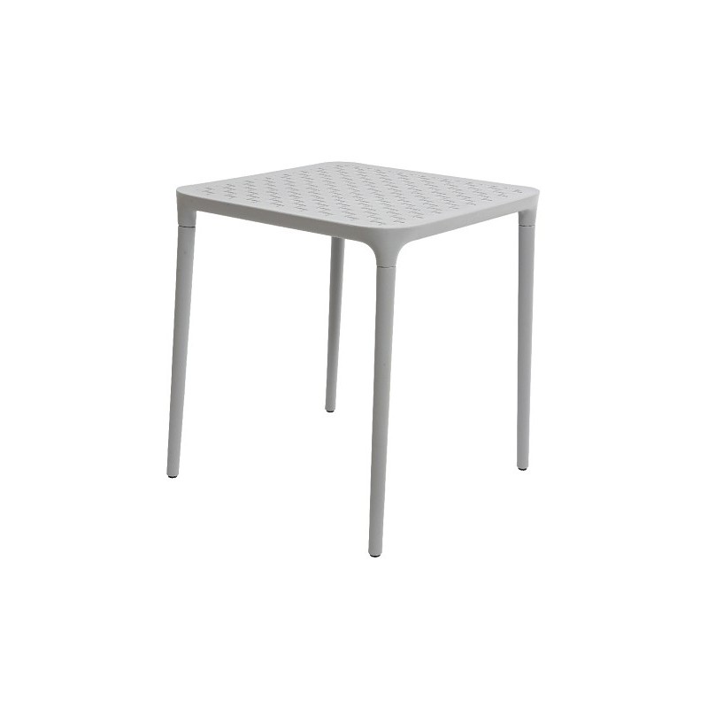 Table Porto plastique 65x65x70cm gris