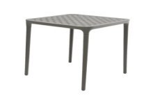 Tafel Porto kunststof 65x65x70cm antraciet