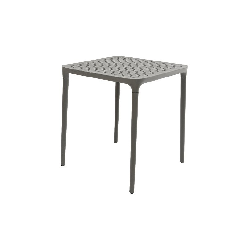 Table Porto plastique 65x65x70cm anthracite