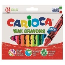 Carioca Maxi crayon de cire boîte de 24 crayons de cire