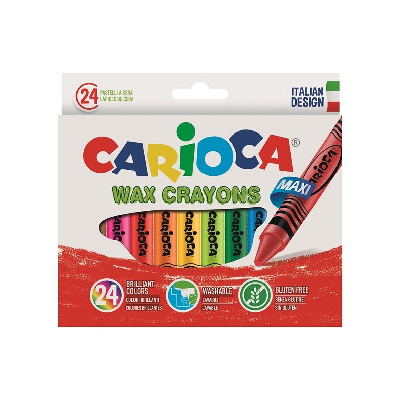 Carioca Maxi crayon de cire boîte de 24 crayons de cire
