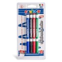 Carioca 4 marqueurs pour tableau blanc sur blister 2,8 mm