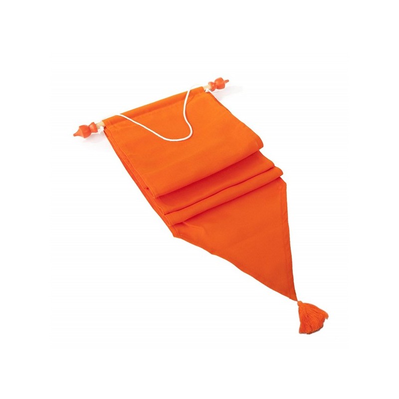 Fanion orange avec pinceau Spun-Poly pour drapeau 22,5x350cm