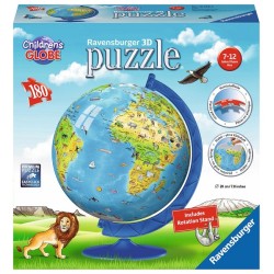 Ravensburger Puzzle 3D XXL Globe pour enfants (180 pièces)