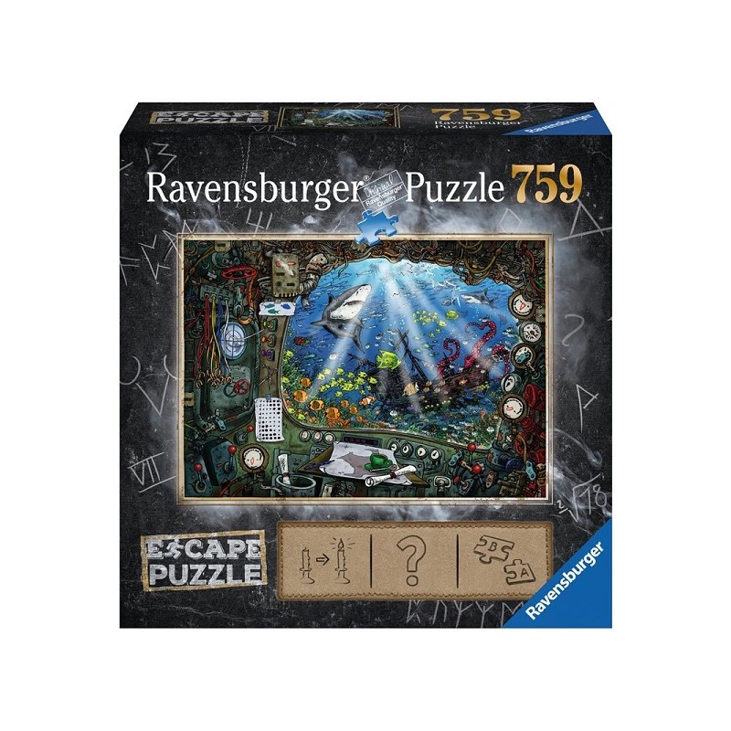 Puzzle sous-marin Ravensburger Escape 4 (759 pièces)