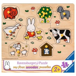 Ravensburger Puzzle en bois Miffy à la ferme