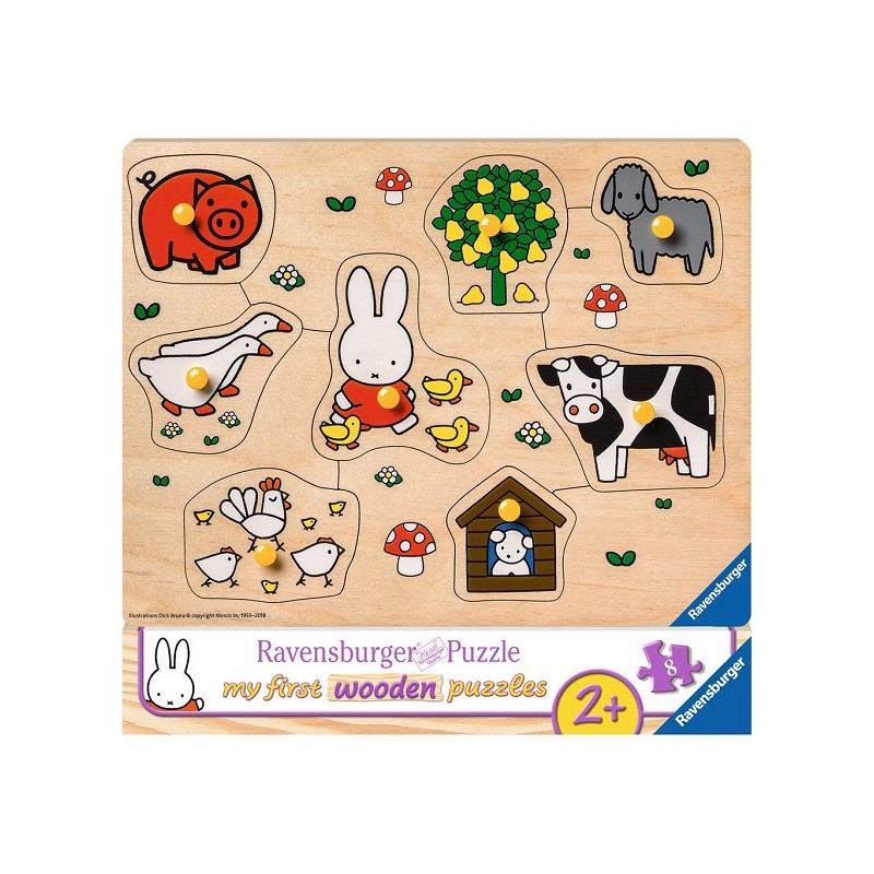 Ravensburger Puzzle en bois Miffy à la ferme