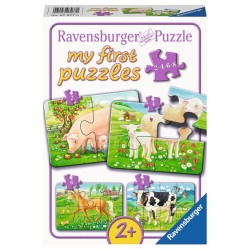 Ravensburger Favorite animals My first puzzle 2-4-6-8 stukjes