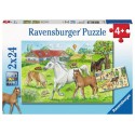 Ravensburger Op de manege 2x24 stukjes