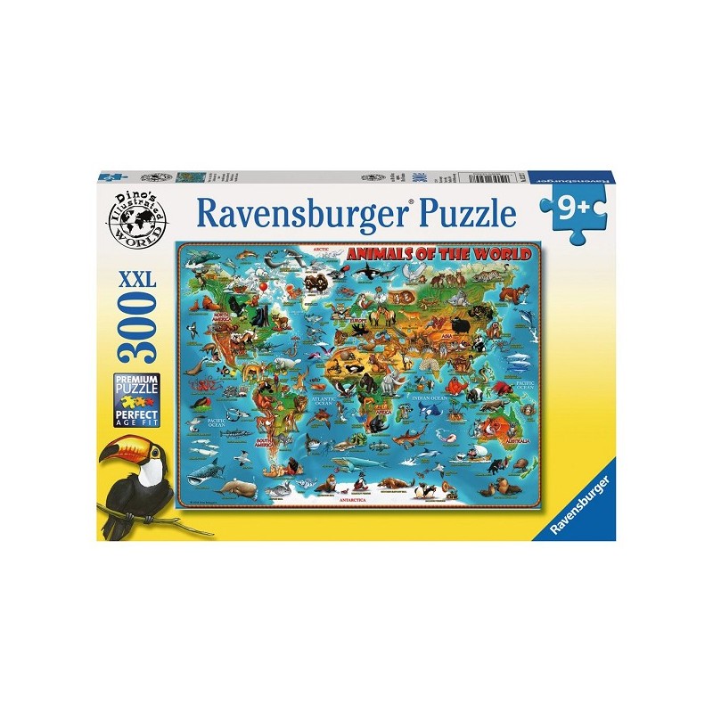 Ravensburger XXL puzzel Dieren Over De Wereld 300 stukjes