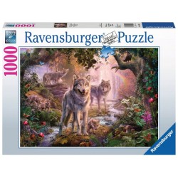 Ravensburger puzzel Wolvenfamilie In De Zomer 1000 stukjes