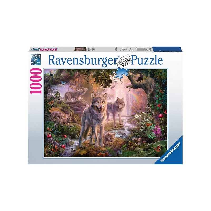 Ravensburger puzzle Famille de loups en été 1000 pièces