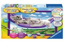 Ravensburger Peinture par numéros Chatons dans le hamac