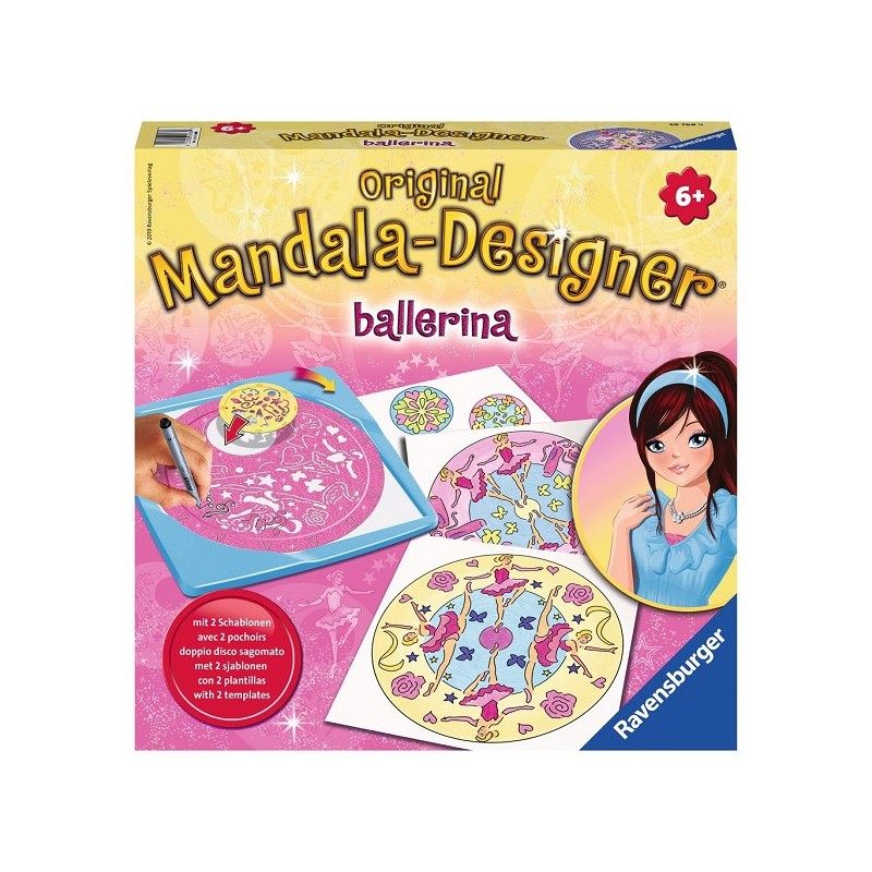 Ravensburger Midi Mandala-Designer Ballerine avec 2 pochoirs