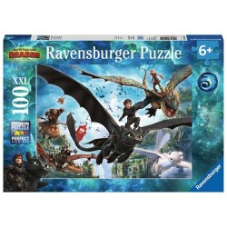 Ravensburger XXL puzzel Dragons 3 The hidden world 100 stukjes