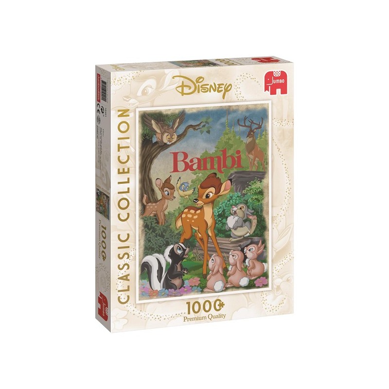 Puzzle Jumbo Disney Classic Collection Bambi 1000 pièces Affiche de film