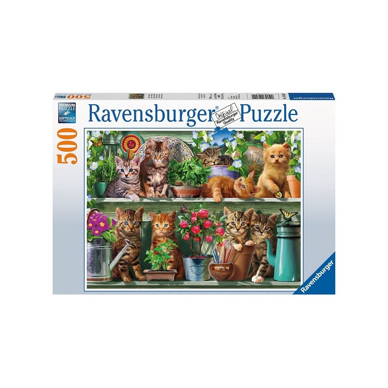 Ravensburger puzzle Chats dans le rack 500 pièces