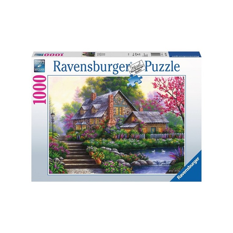 Ravensburger puzzel Romantische cottage 1000 stukjes
