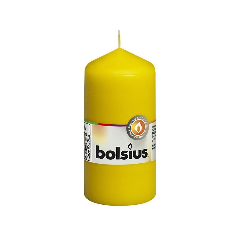 Bougie pilier Bolsius 120/58 jaune