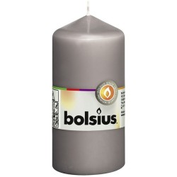 Bougie pilier Bolsius 120/58 gris chaud