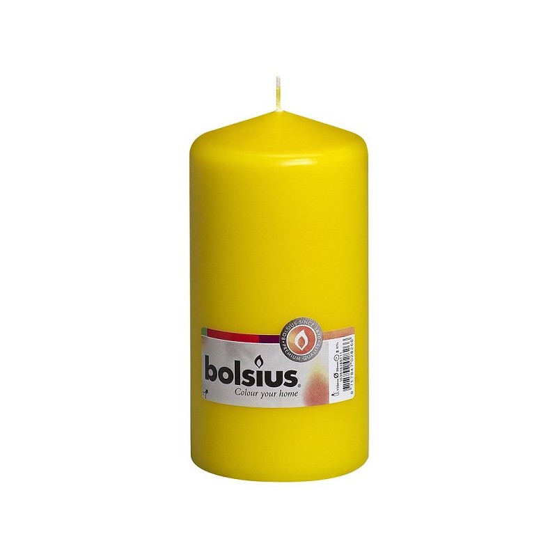 Bougie pilier Bolsius 150/78 jaune