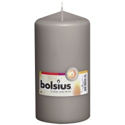 Bougie pilier Bolsius 150/78 gris chaud