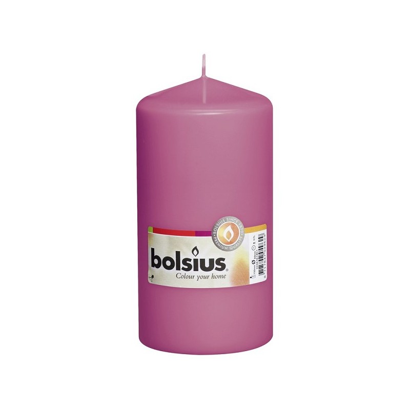 Bougie pilier Bolsius 150/78 fuchsia