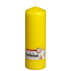 Bougie pilier Bolsius 200/68mm jaune
