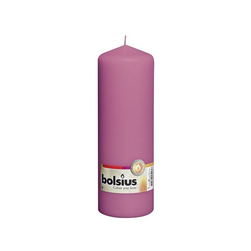 Bougie pilier Bolsius 200/68 fuchsia