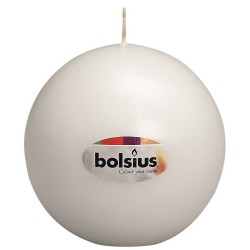 Bougie Bolsius Ball 70mm blanc