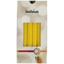 Bougie de table Bolsius 245/24 boîte de 12 pièces jaune