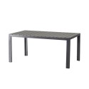 Jersey Table de jardin aluminium / polywood 160x90cm gris