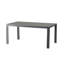 Jersey Tuintafel aluminium / polywood 160x90cm grijs