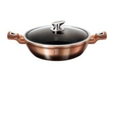 BerlingerHaus cocotte/wok 28cm Ligne Métallique Collection Rose Gold Noir