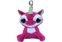 Lumo Stars Knuffel Unicorn Taiga met clip 8,5cm