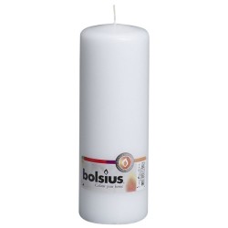 Bougie pilier Bolsius 200/70mm blanc
