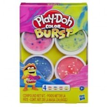 Hasbro Play-Doh Explosion de couleurs, paquet de 4