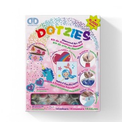 Diamond Dotz Megapack Dotzies 6 pièces : peinture diamant pour filles