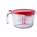 Tasse à mesurer en Pyrex avec couvercle 1L