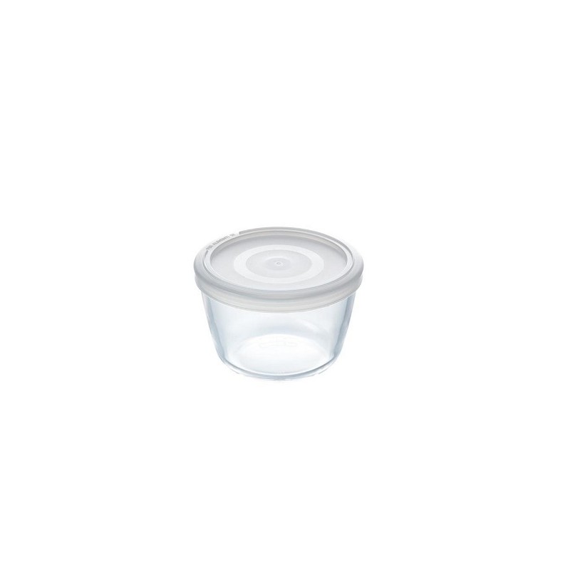 Pyrex COOK&FREEZE Verre plat rond avec couvercle 1,6L Ø16x11cm