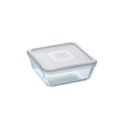 Pyrex COOK&FREEZE Vierkante schaal glas met deksel 2L 20x22cm