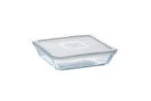 Pyrex COOK&FREEZE Vierkante schaal glas met deksel 2L 20x22cm